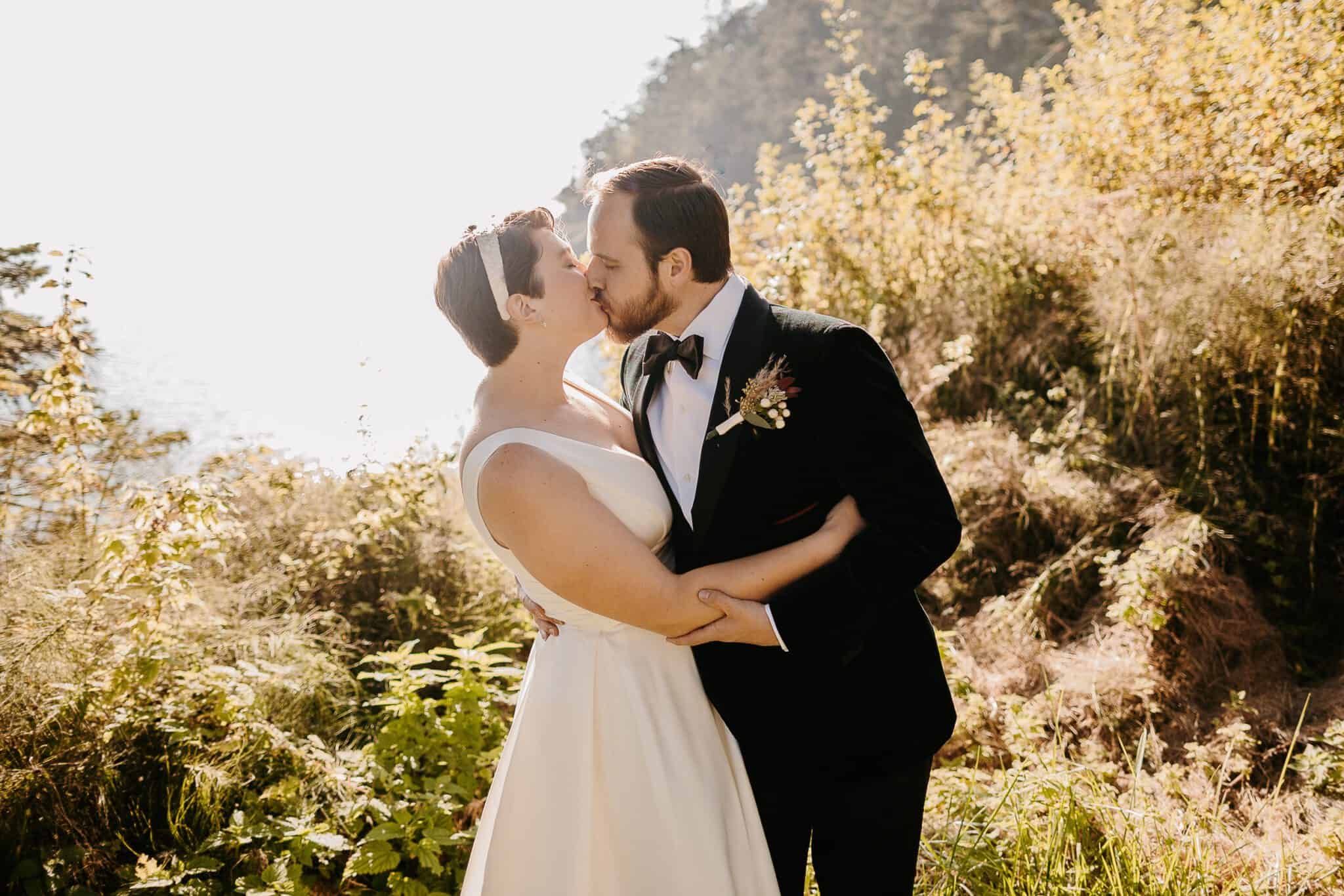 Oak Harbor Elopement Photographer. Kastle H Photography LLC. Maris and Aaron. Bowman Bay Oak Harbor, WA