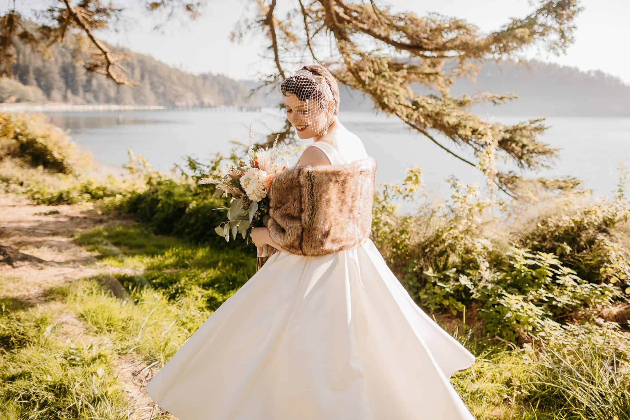 Oak Harbor Elopement Photographer. Kastle H Photography LLC. Maris and Aaron. Bowman Bay Oak Harbor, WA