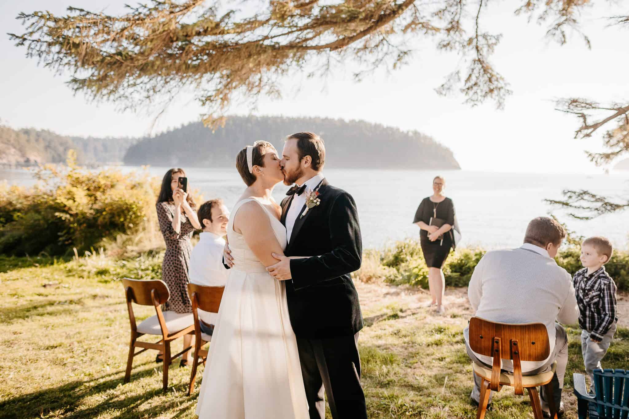 Oak Harbor Elopement Photographer. Kastle H Photography LLC. Maris and Aaron. Bowman Bay Oak Harbor, WA