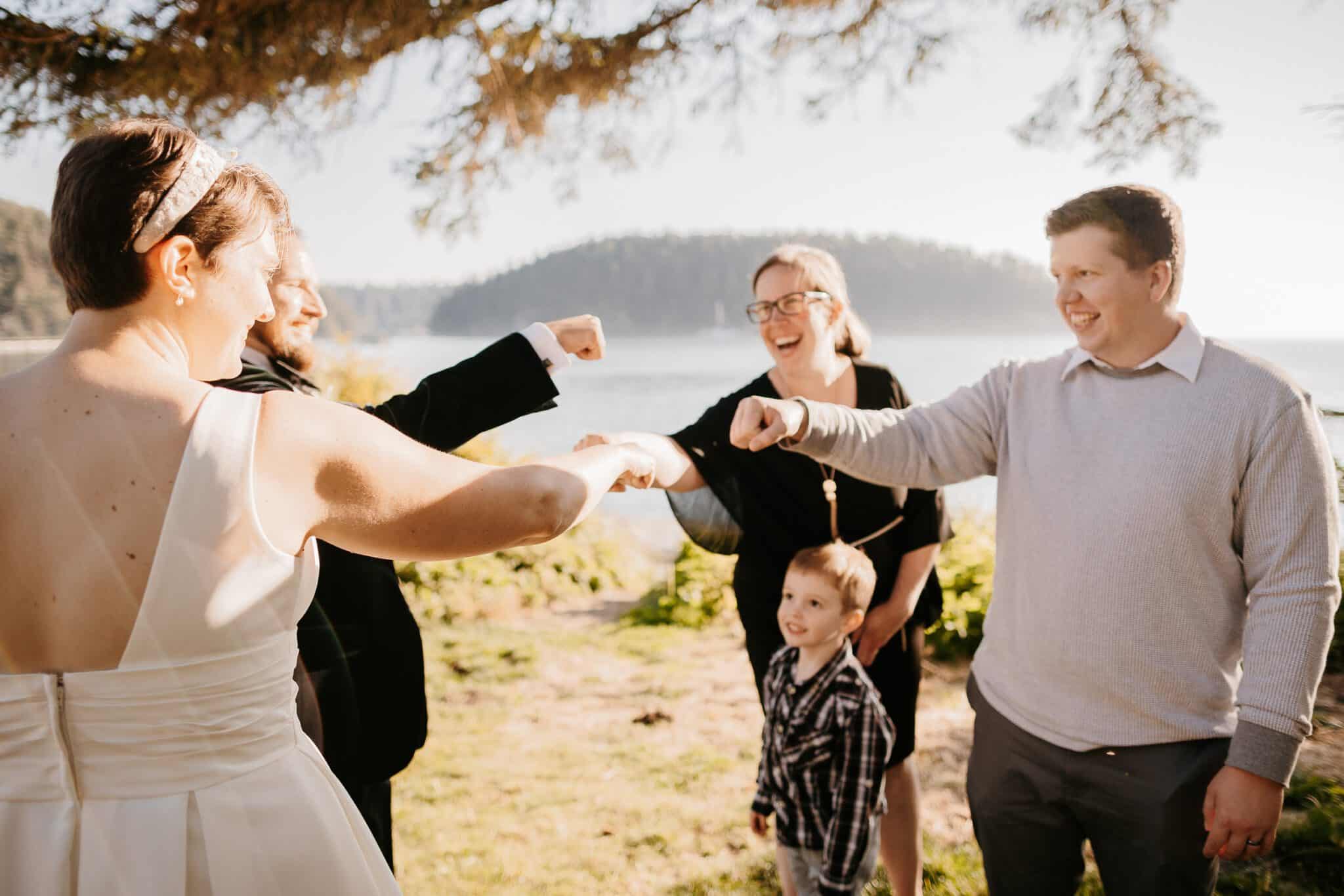 Oak Harbor Elopement Photographer. Kastle H Photography LLC. Maris and Aaron. Bowman Bay Oak Harbor, WA