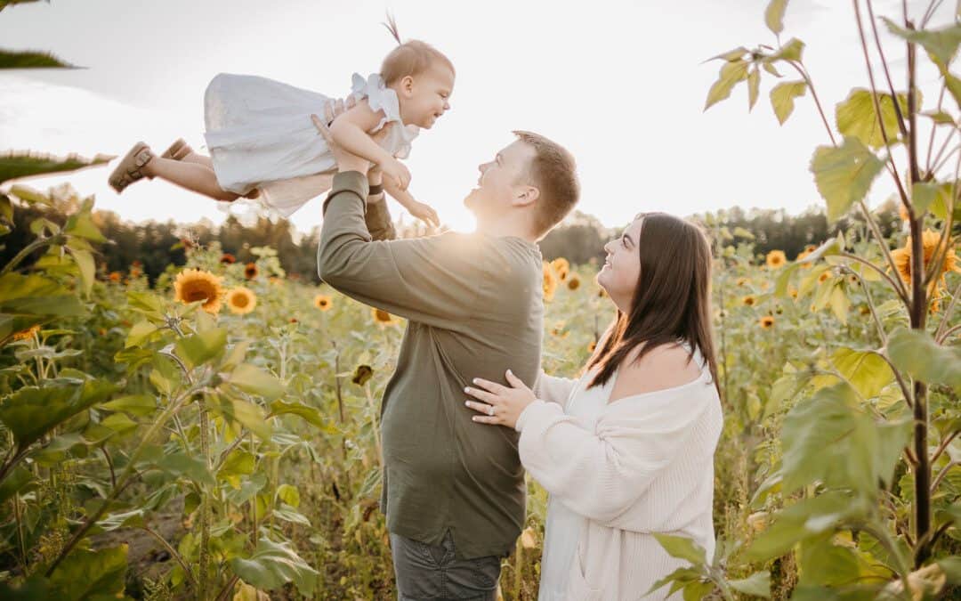 A Stunning Sunflower Field Photoshoot | Ninety Farms